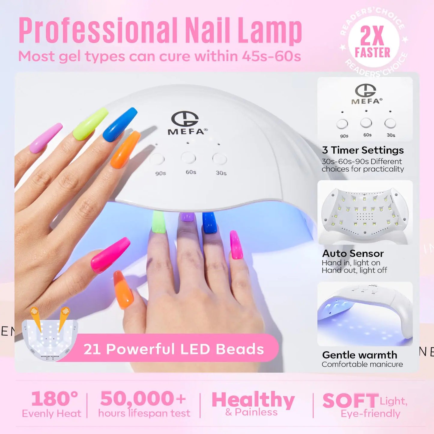 Kit de Vernis a ongle en Gel 32 couleurs avec lampe UV