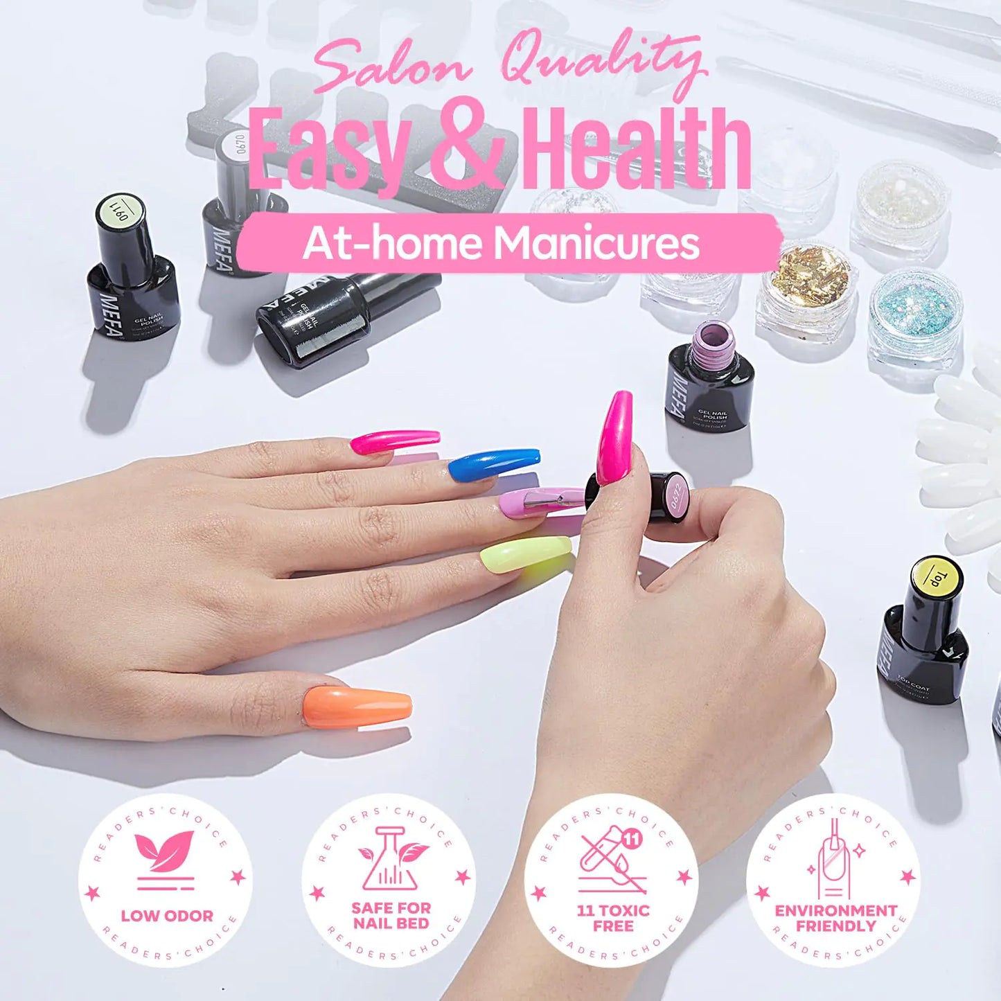 Kit de Vernis a ongle en Gel 32 couleurs avec lampe UV